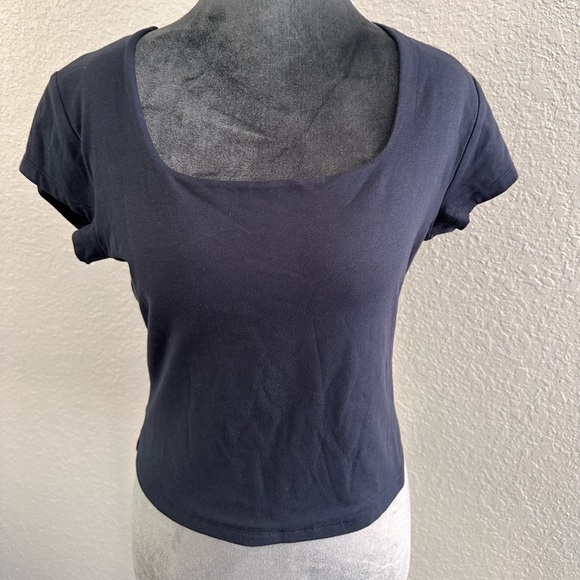 Wet Seal Tops - Wet Seal Navy Crop Top - NWOT - Size L
